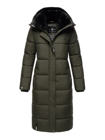 Marikoo women’s winter coat – Long quilted jacket with detachable hood