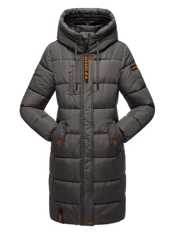 Marikoo women’s winter coat – Long quilted jacket with hood & pockets