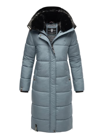 Marikoo women’s winter coat – Long quilted jacket with detachable hood
