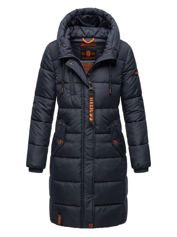 Marikoo women’s winter coat – Long quilted jacket with hood & pockets