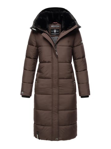 Marikoo women’s winter coat – Long quilted jacket with detachable hood