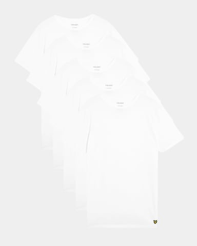 T-Shirt in White (5 Pack)