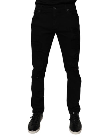 Slim Fit Distressed Jeans