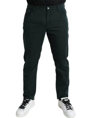 Slim Fit Cotton Trousers