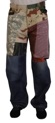Patchwork Jeans Multicamouflage
