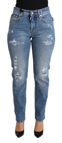 Dolce Gabbana Ripped Jeans Light Wash