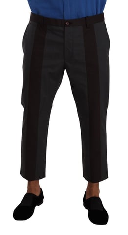 Cropped Twotone Trousers