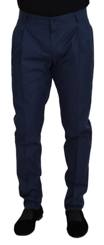 Pleated Trousers Side Stripe Detail