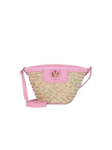 Pinko Tote Bag Natural/Pink