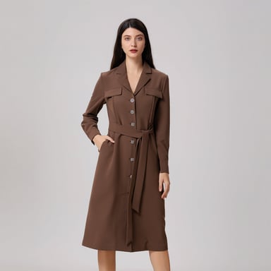 Minimalist safari style dress