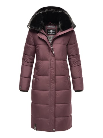 Marikoo women’s winter coat – Long quilted jacket with detachable hood