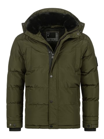 Alessandro Salvarini men’s winter jacket AS-326 with teddy fleece & removable hood