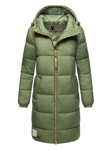 Marikoo long women’s quilted winter coat with hood – Nomadiaa