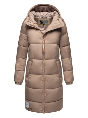 Marikoo long women’s quilted winter coat with hood – Nomadiaa