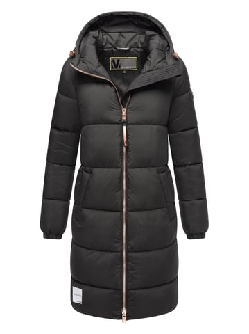 Marikoo long women’s quilted winter coat with hood – Nomadiaa