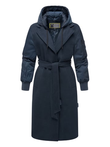 Marikoo women’s belted wrap coat with detachable hood – Tjadee