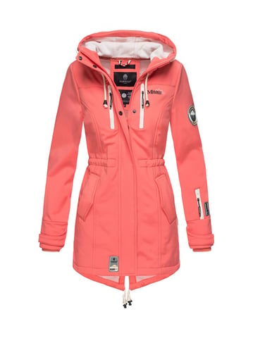 Marikoo long women’s quilted jacket Abendsternchen with detachable hood