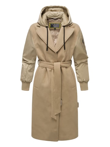 Marikoo women’s belted wrap coat with detachable hood – Tjadee