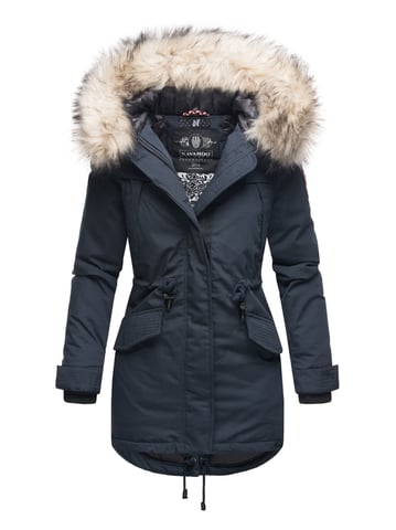 Navahoo Premium Women’s Winter Jacket Lady Like – Classic Parka with Detachable Faux Fur Collar