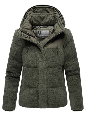 Marikoo women’s teddy puffer jacket with hood – model Kaguraa