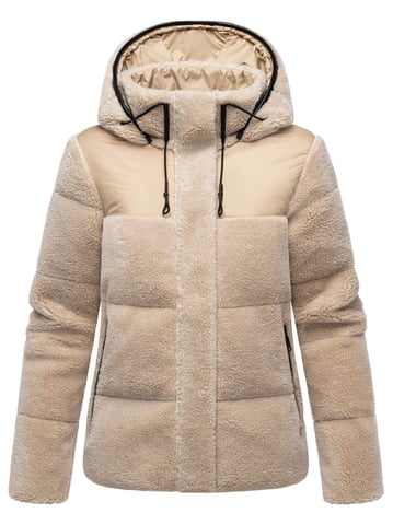 Marikoo women’s teddy puffer jacket with hood – model Kaguraa