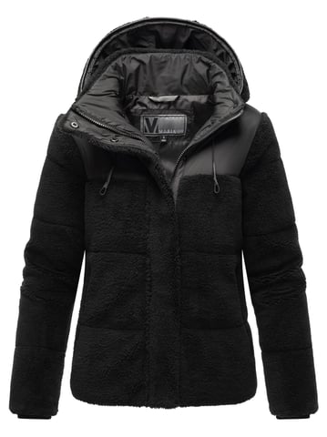 Marikoo women’s teddy puffer jacket with hood – model Kaguraa