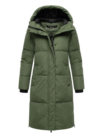 Marikoo women’s quilted coat Michikoo with hood & magnetic pockets