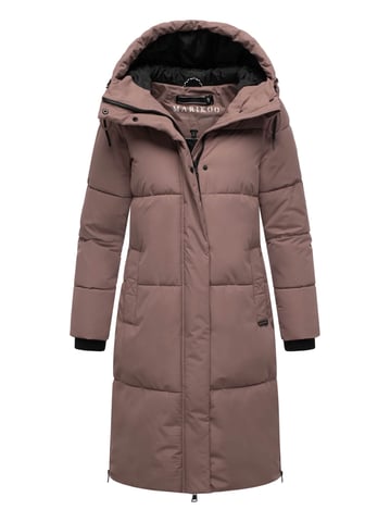 Marikoo women’s quilted coat Michikoo with hood & magnetic pockets