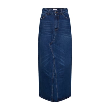 Rory Denim Skirt in Navy