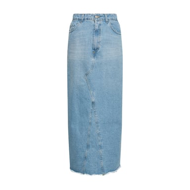 Rory Denim Skirt in Light Blue