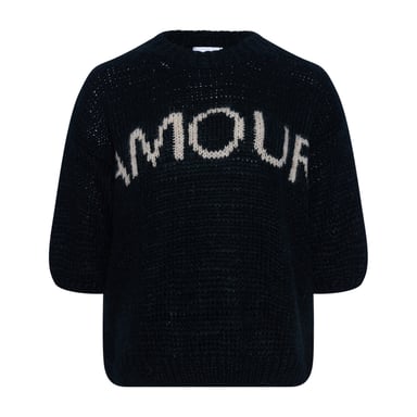 Amour Knit in Black & Off-White