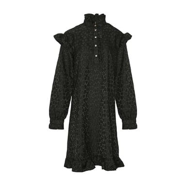 Reno Ruby Ruffle Dress in Black