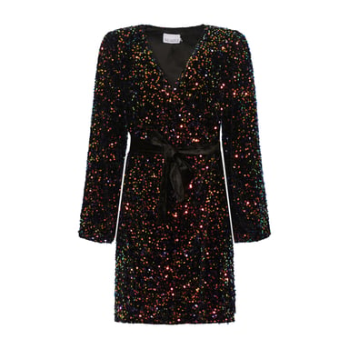 Teagan Wrap Dress in Black