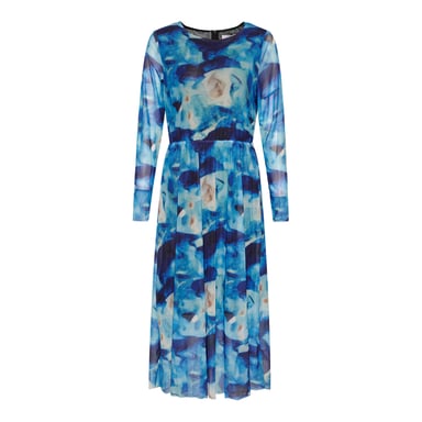 Polly lg. Dress in Blue Mix