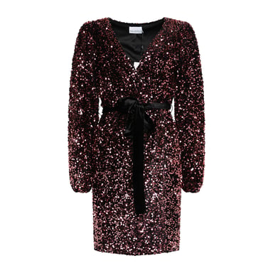 Teagan Wrap Dress in Pink