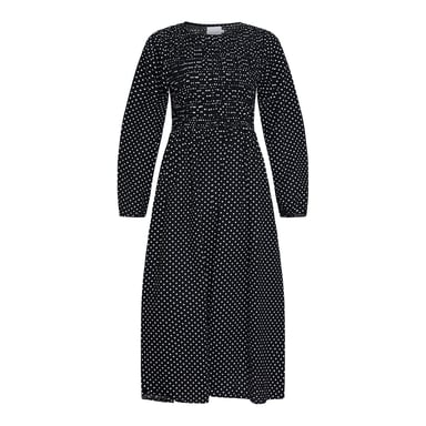 Viol Dress Cotton in Black dot