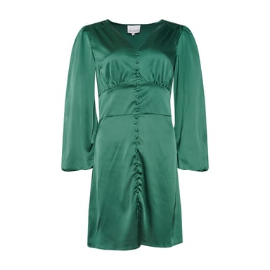 Paris Patty Short Dress in Dark Green