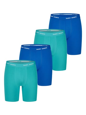 Happy Shorts Messrs Retro Boxer Neon Long 4-Pack Retro Shorts, Vintage Boxers,