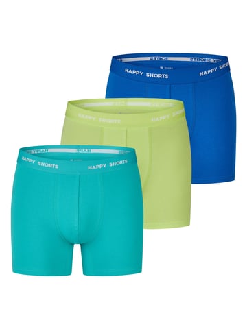 Happy Shorts Messrs Retro Boxer Neon 3-Pack Retro Shorts, Vintage Boxers,