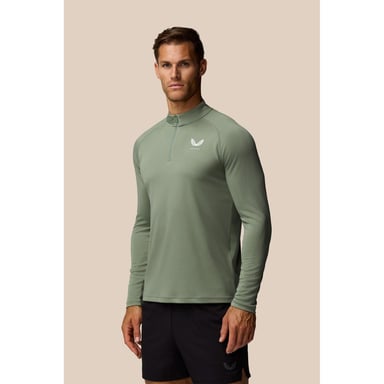 Castore Adapt Tränings 1/4 Zip Top Polyester Herr Blå Activewear T-Shirts