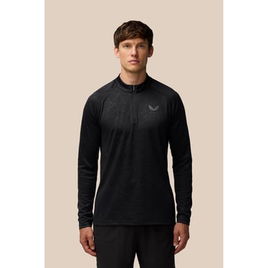Castore Adapt Träning 1/4 Zip Topp Polyester Herr Svart Aktivitets T-shirts