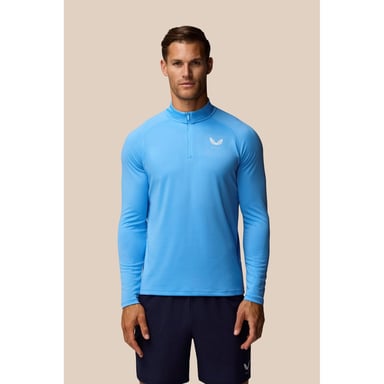 Castore Adapt Tränings 1/4 Zip Topp Polyester Herr Grön Aktivkläder T-shirts
