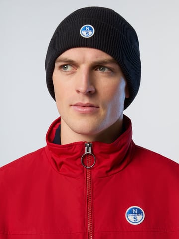 North Sails Muts Micro-rib breisel met logopatch