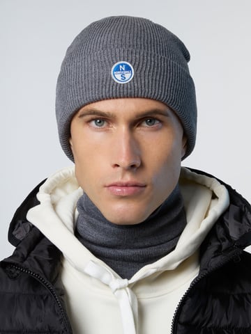 North Sails Muts Micro-rib breisel met logopatch