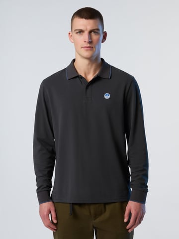North Sails Polo Shirt Lange mouwen met kraagprint