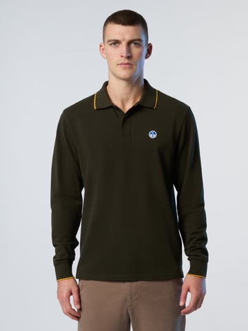 North Sails Polo shirt Long-sleeved with logo collar