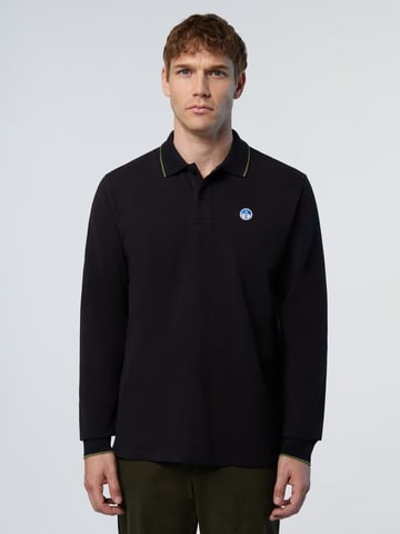 North Sails Polo shirt Long-sleeved with logo collar