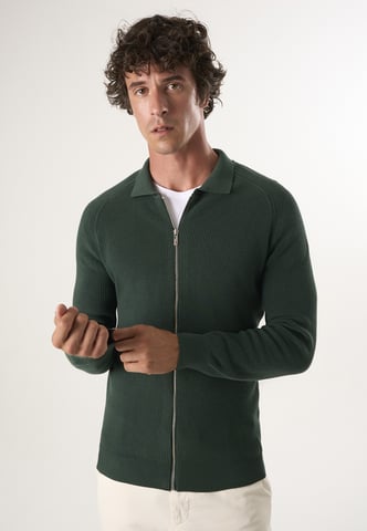 Cardigan Full Zip Knit Cardigan