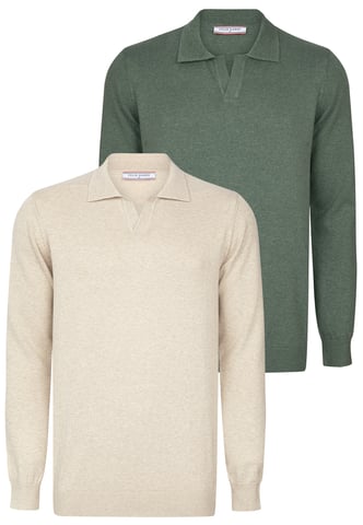 Pullover Pullover With Polo Collar Pack Of 2