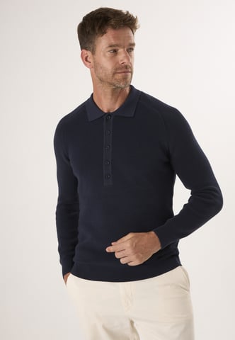 Pullover Polo Neck Buttoned Pullover